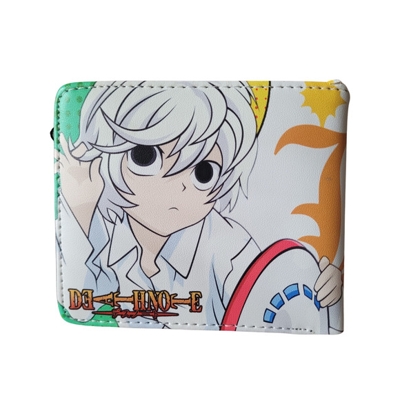 Best and popular Japanese Anime Death Note L One Size Leather Purse White Wallet - Picture 2 of 3